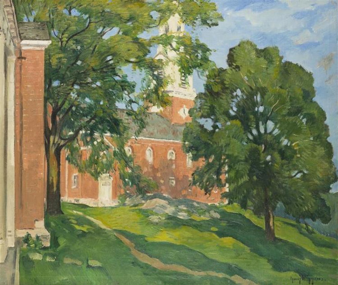 "Church at Storrs" by Guy Carleton Wiggins