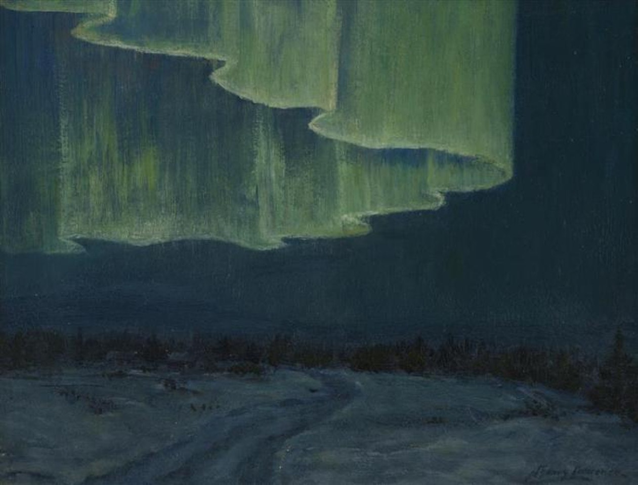 "Northern Lights", Alaska by Sydney Mortimer Laurence