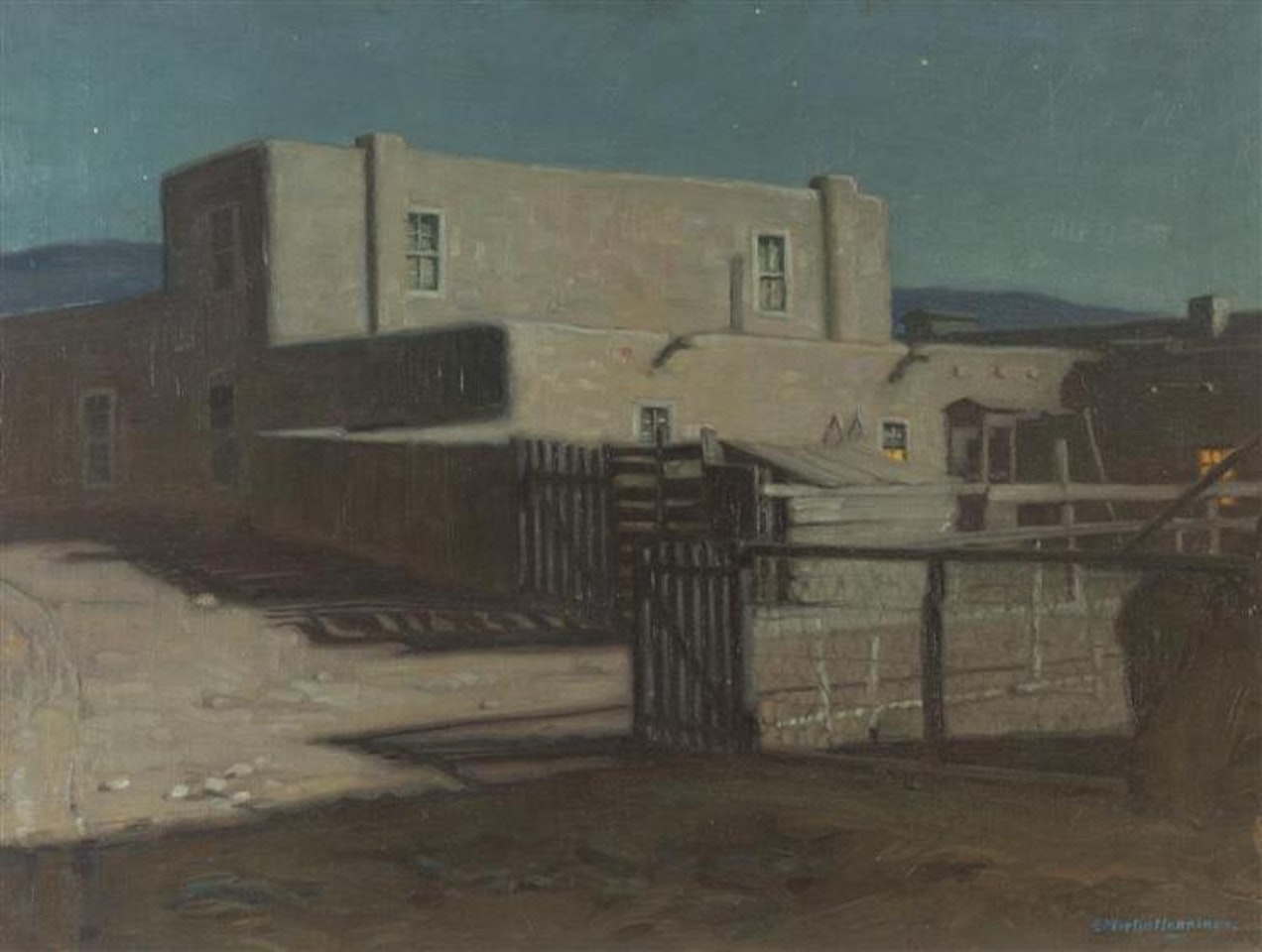 Taos nocturne by Ernest Martin Hennings