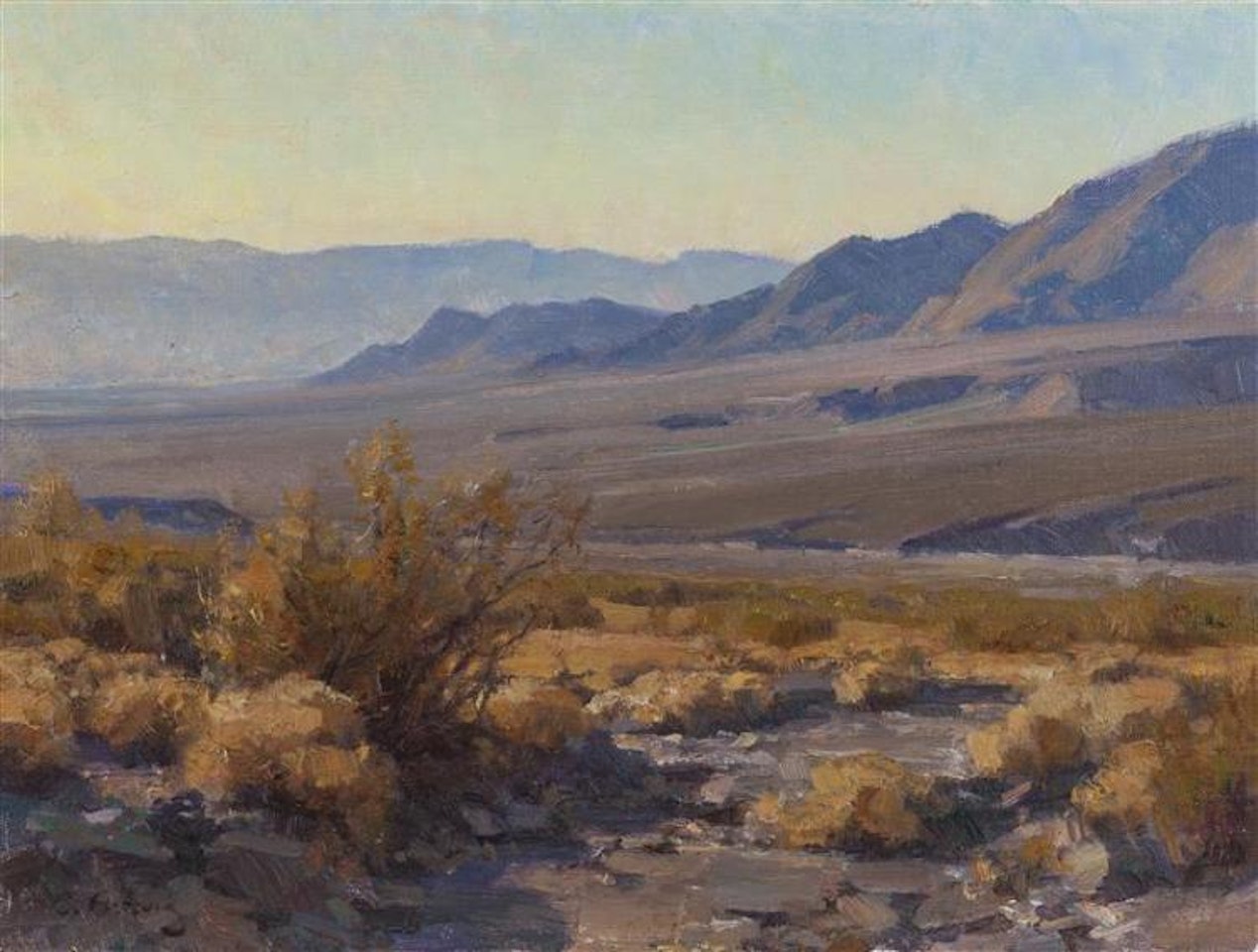 "Death Valley, Calif.", desert landscape by Clyde Aspevig