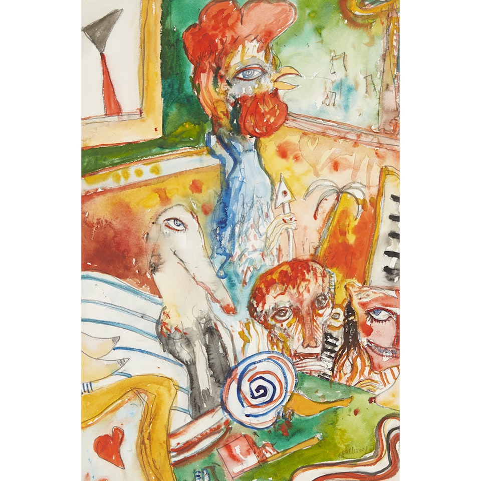 HARBOUR PARTY by John Bellany