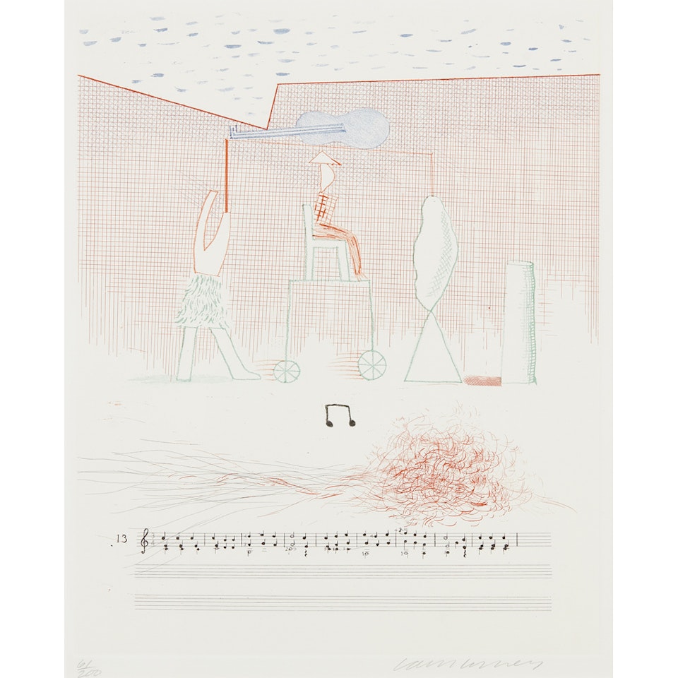 PARADE, FROM BLUE GUITAR by David Hockney