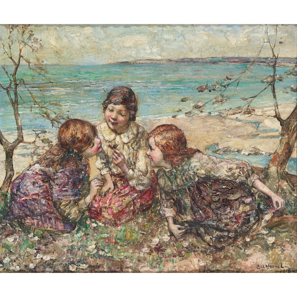 THE BUTTERFLY by Edward Atkinson Hornel