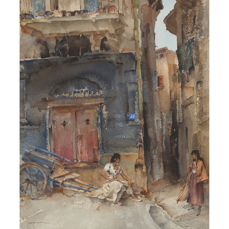 STREET CORNER, SOSPEL by William Russell Flint
