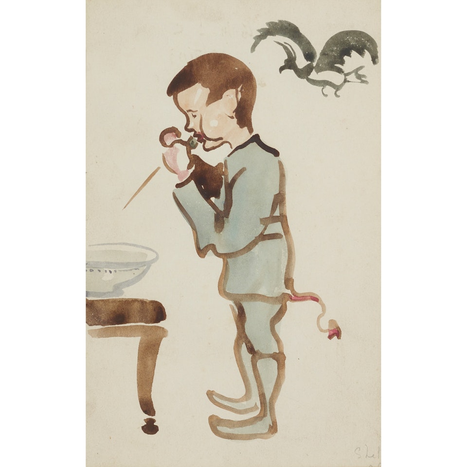 ALAN WITH DEVIL'S TAIL by Joseph Crawhall