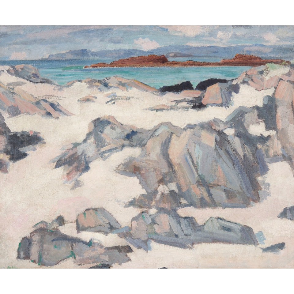 TRESHNISH POINT FROM COWS ROCK by Samuel John Peploe