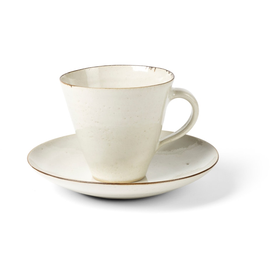 Cup and Saucer by Lucie Rie