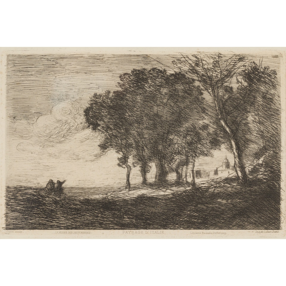 PAYSAGE D'ITALIE by Jean Baptiste Camille Corot