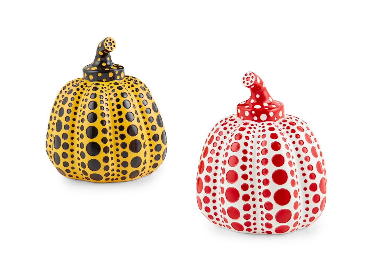 PUMPKINS (YELLOW/BLACK AND RED/WHITE) by Yayoi Kusama