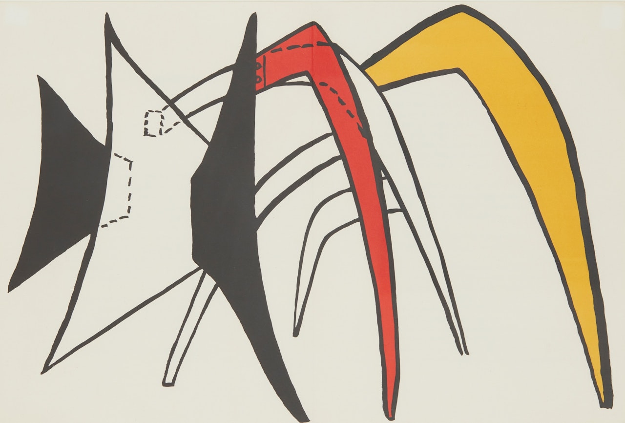 UNTITLED FROM DERRIÈRE LE MIROIR #141 by Alexander Calder