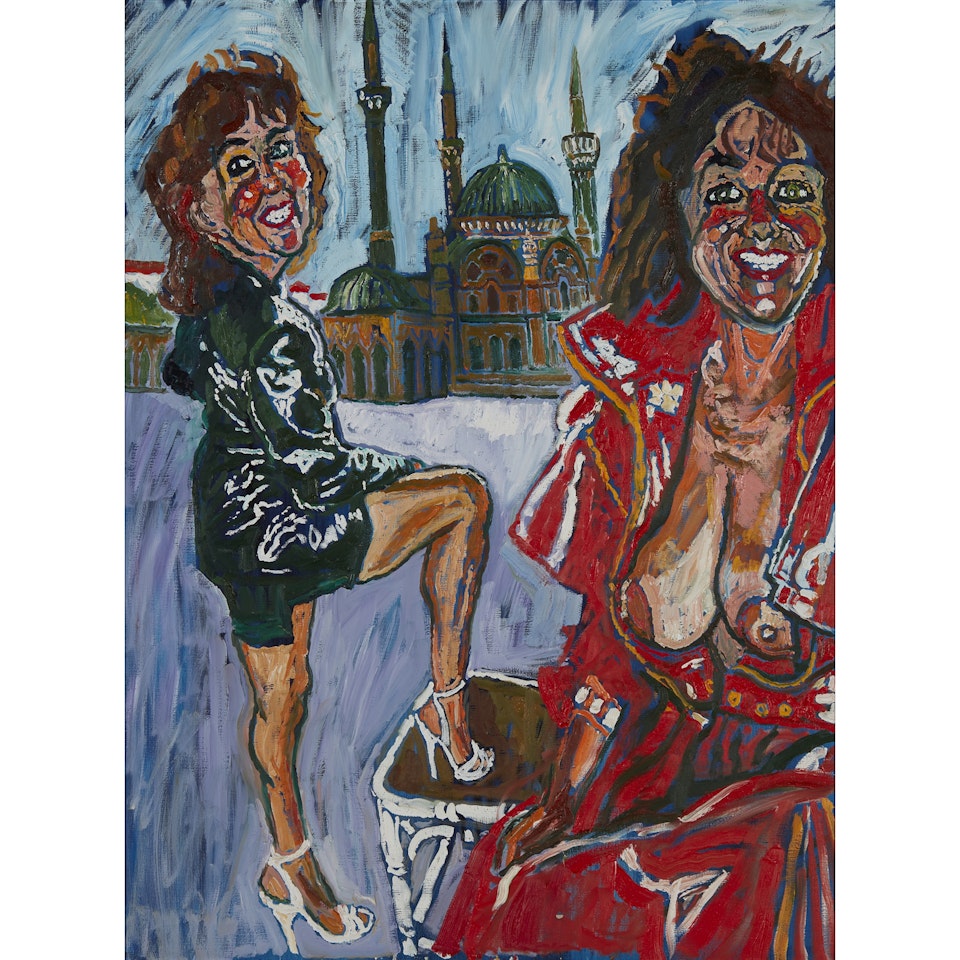 UNTITLED (WOMEN, VENICE) by John Bratby