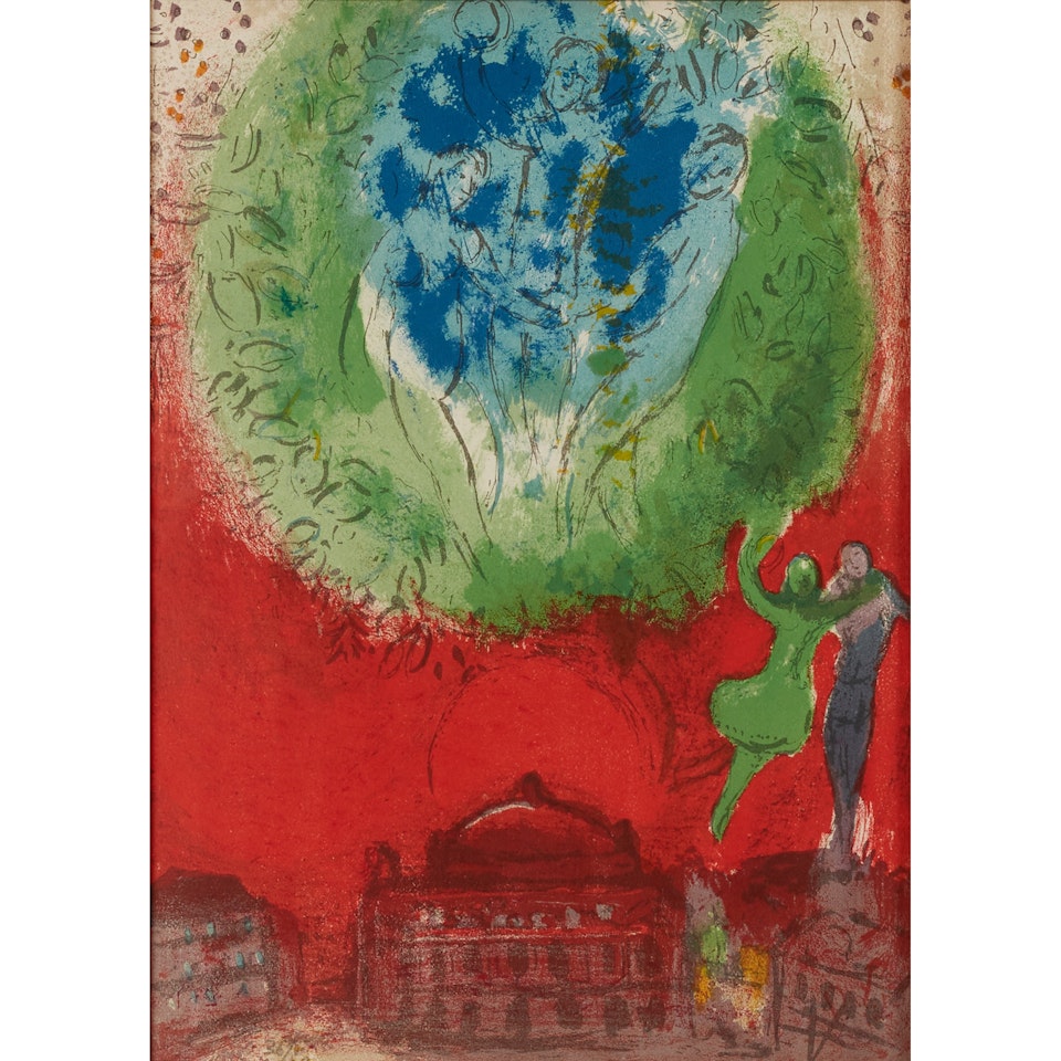 L'OPERA (FROM DERRIÈRE LE MIROIR) by Marc Chagall