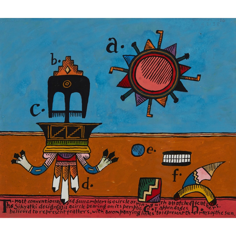 HOPI STUDIES NO.26 by Alan Davie
