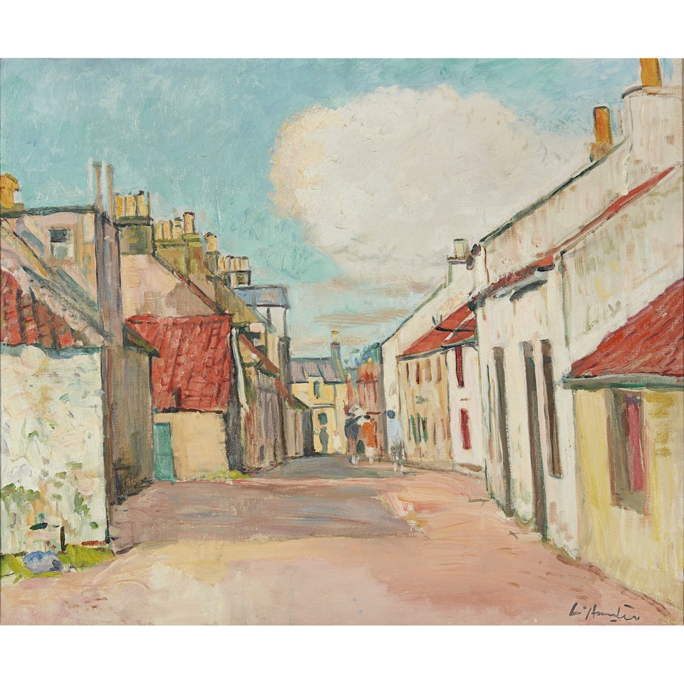 STREET SCENE, LARGO by George Leslie Hunter