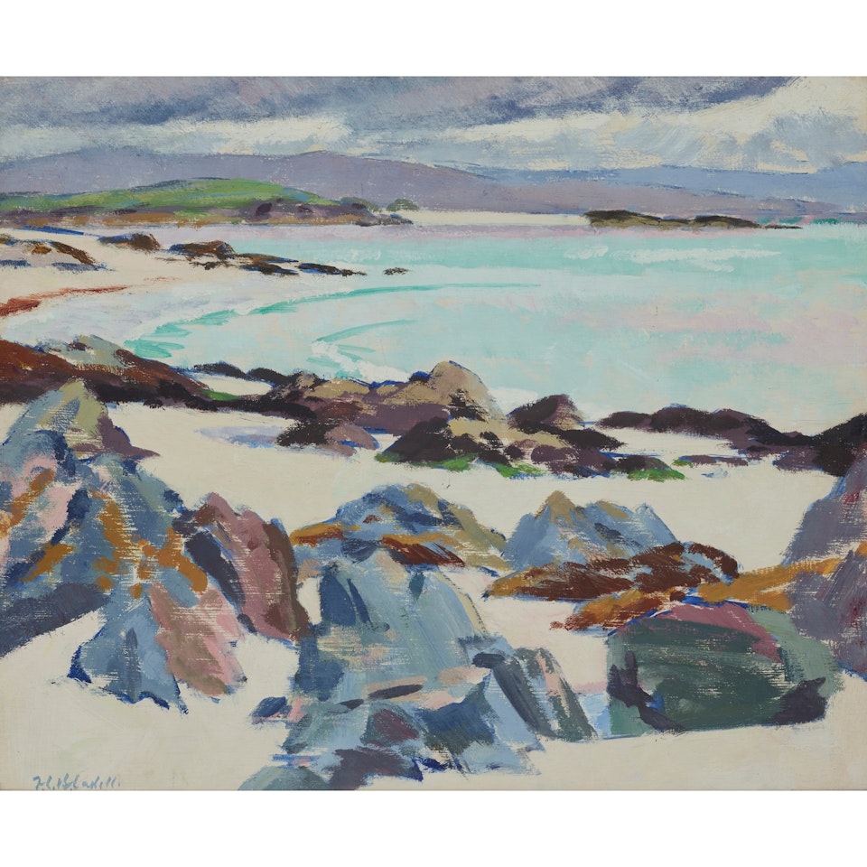 IONA, EAST BAY - THE LITTLE ISLAND AND MULL by Francis Campbell Boileau Cadell
