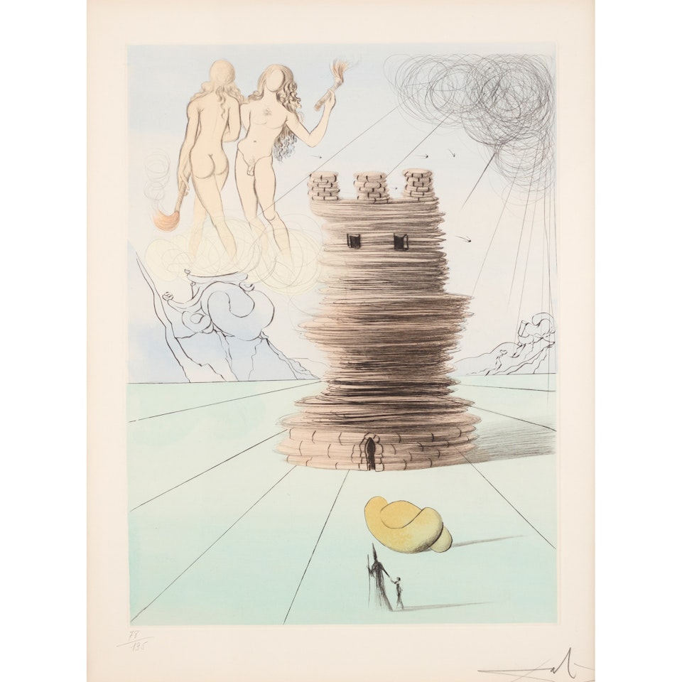 SIMON, FROM 'TWELVE TRIBES OF ISRAEL' by Salvador Dali