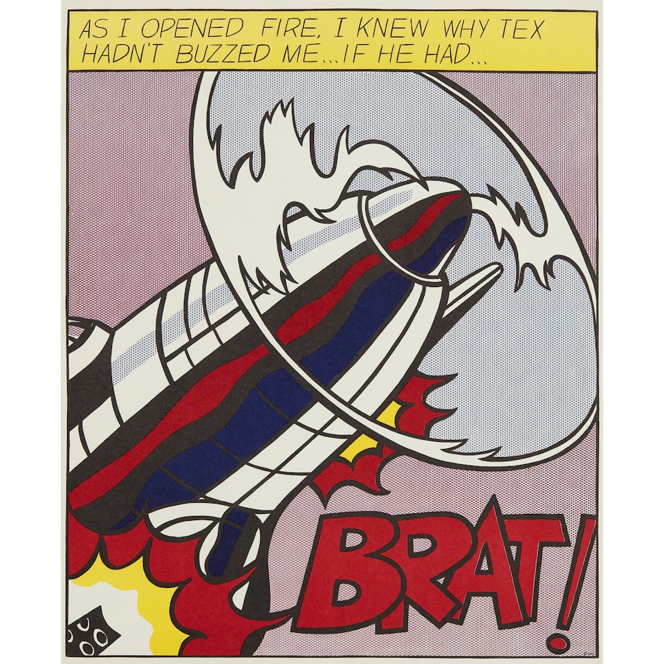 As I Opened Fire (Triptych) by Roy Lichtenstein