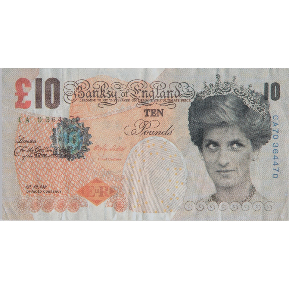 DI-FACED TENNER by Banksy