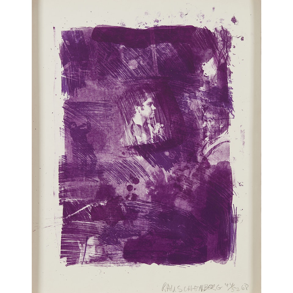 FLOWER RE-RUN FROM THE SERIES REELS (B + C) by Robert Rauschenberg