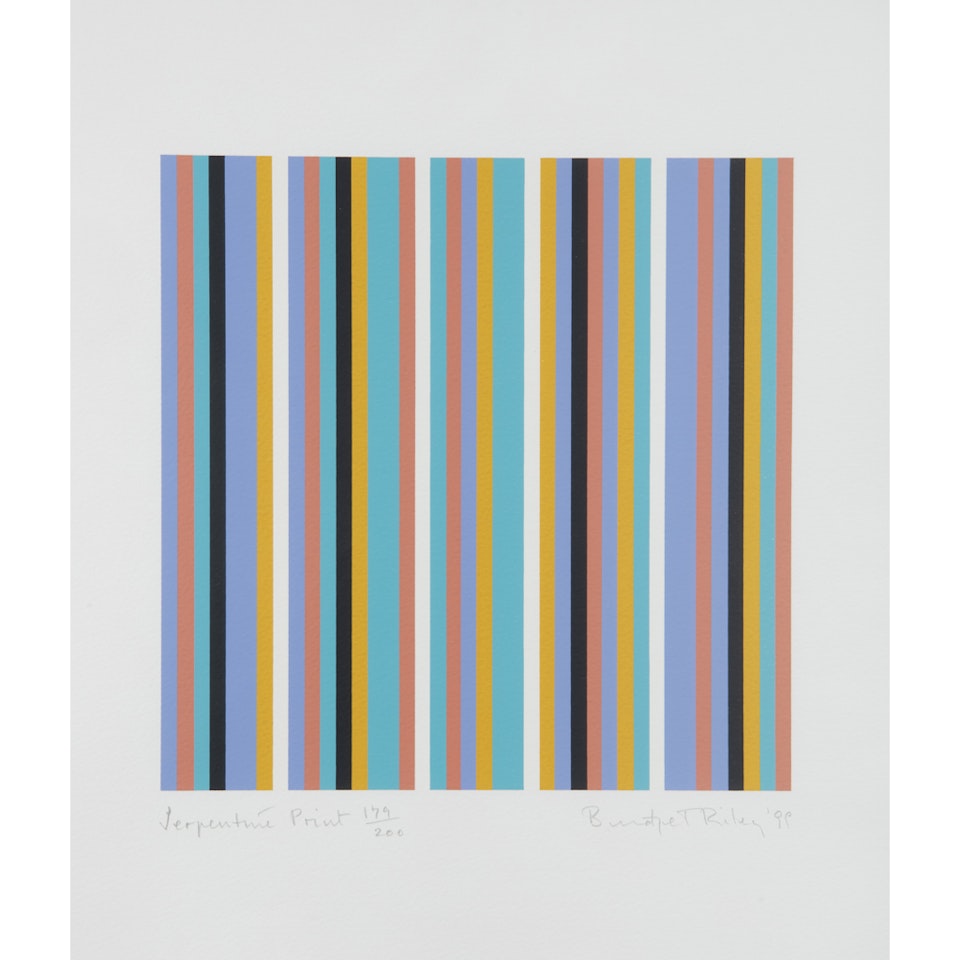 SERPENTINE PRINT by Bridget Riley