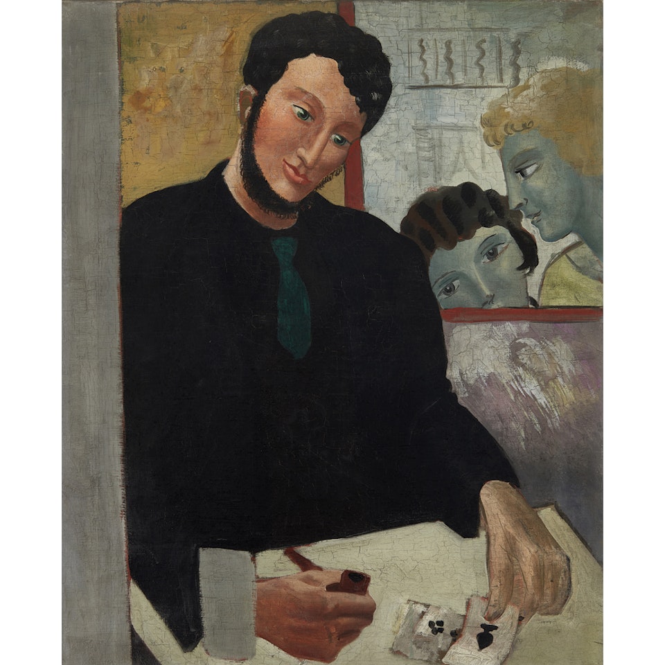 MAN WITH CARDS by Christopher Wood
