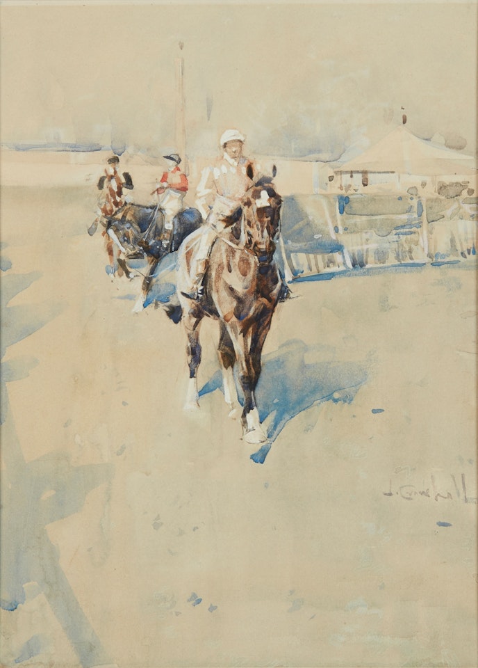 A RACE MEETING by Joseph Crawhall