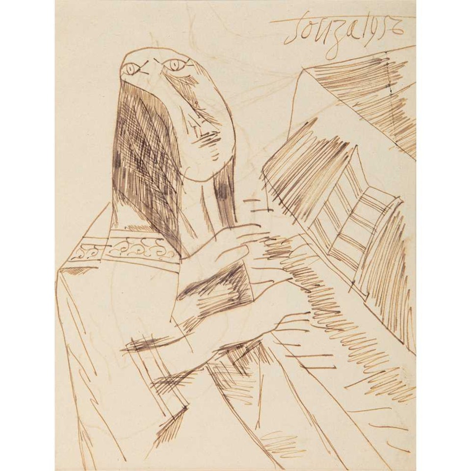 The Pianist by Francis Newton Souza