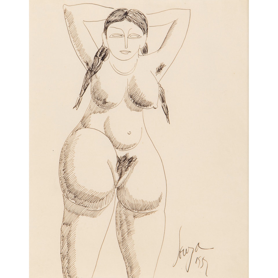 Female Nude by Francis Newton Souza