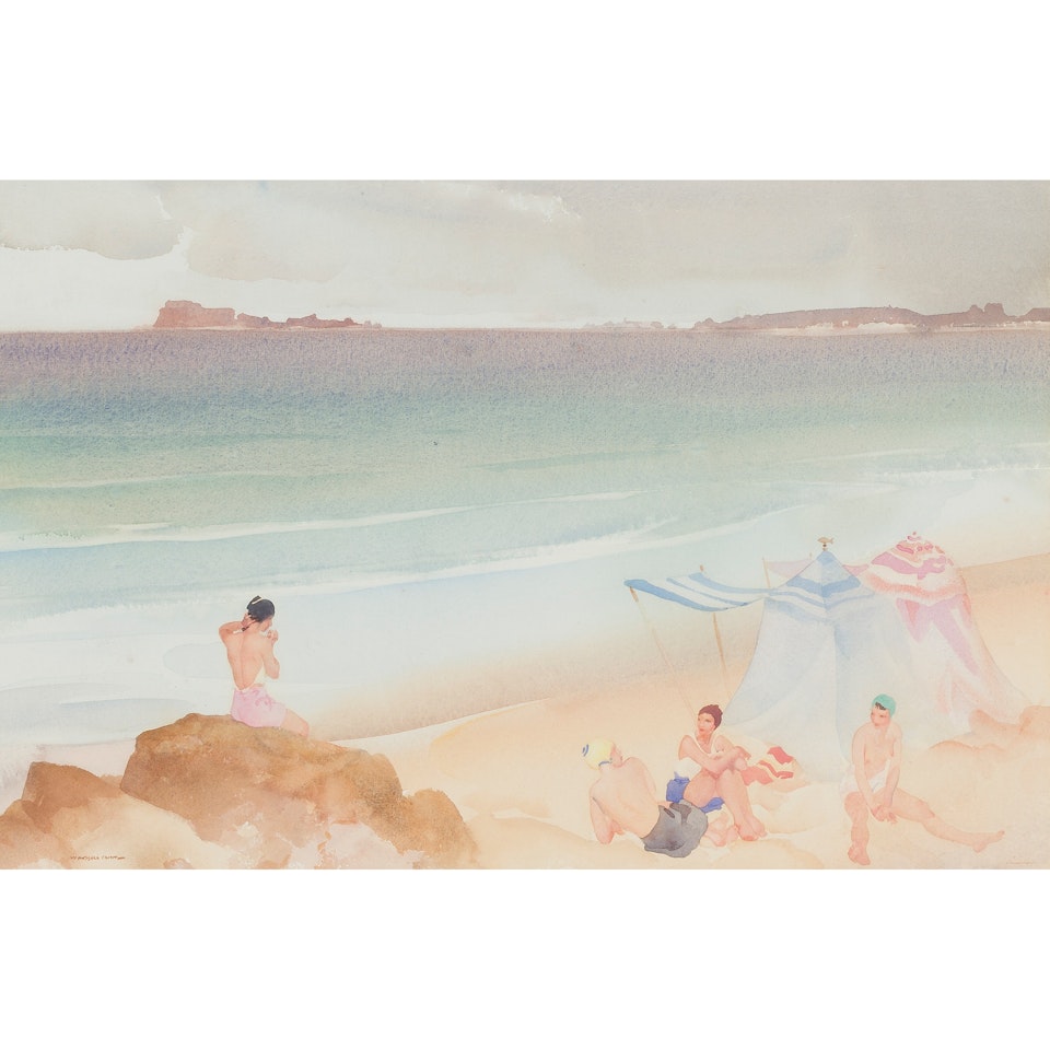 TWO TO A TENT by William Russell Flint