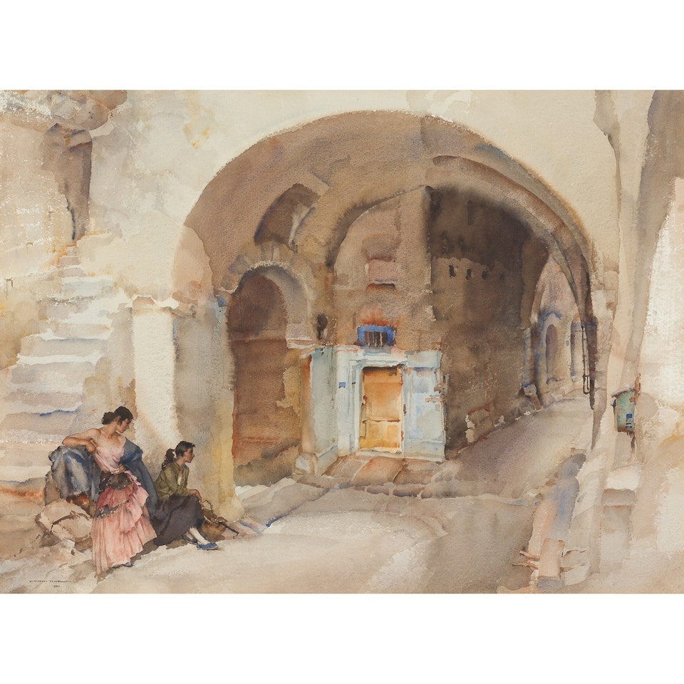 THE UNEXPLORED CITY by William Russell Flint