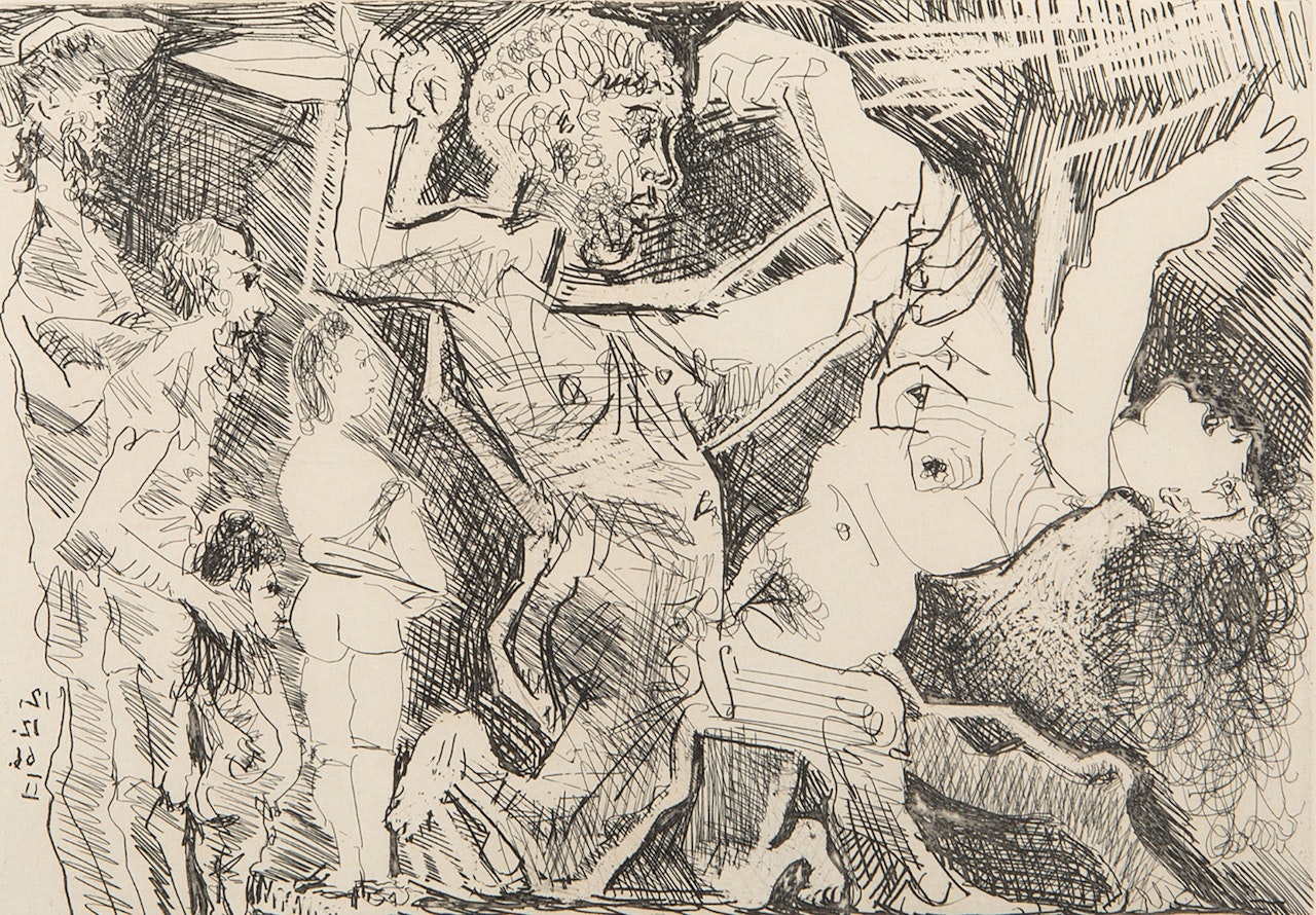 Meurtre, Avec Spectateurs; (B. 1436; Ba. 1466) by Pablo Picasso