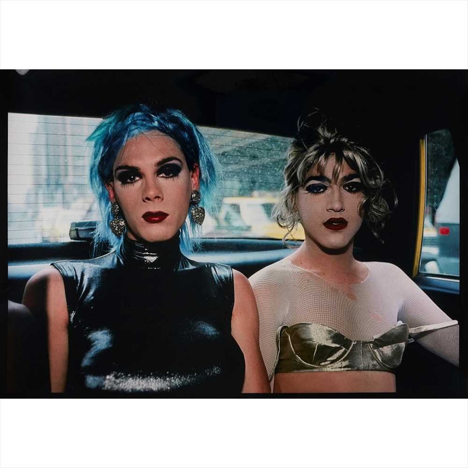 MISTY AND JIMMY PAULETTE IN A TAXI, NYC by Nan Goldin