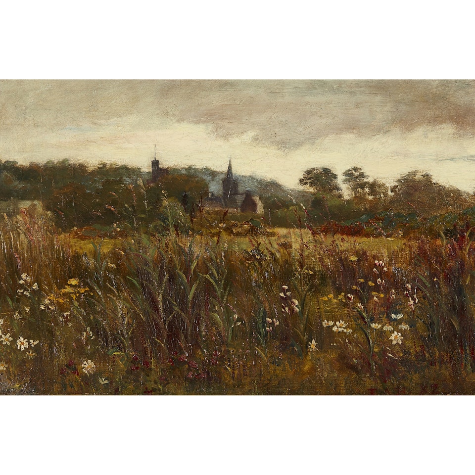 a glimpse of Kirkcudbright by Edward Atkinson Hornel