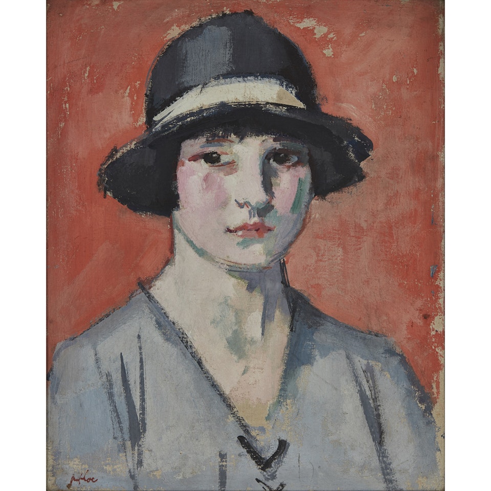 THE BLACK HAT by Samuel John Peploe