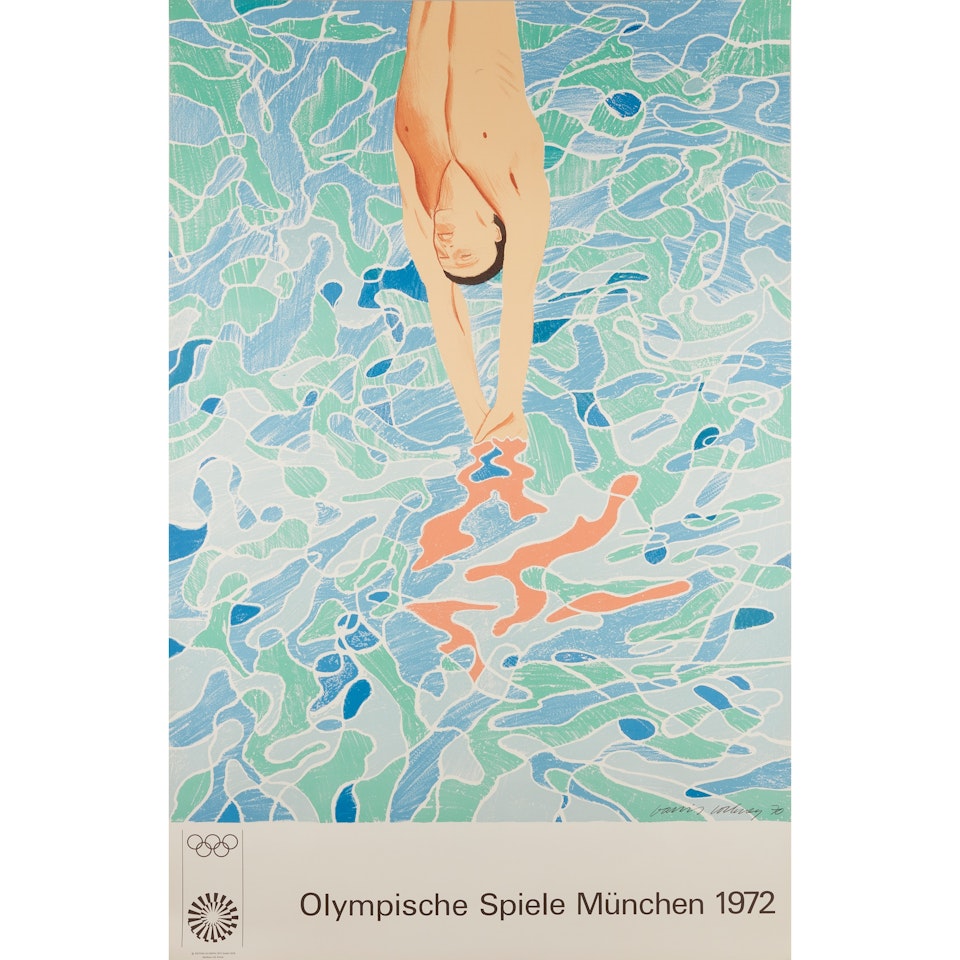 OLYMPISCHE SPIELE MÜNCHEN; (BAGGOTT 34) by David Hockney
