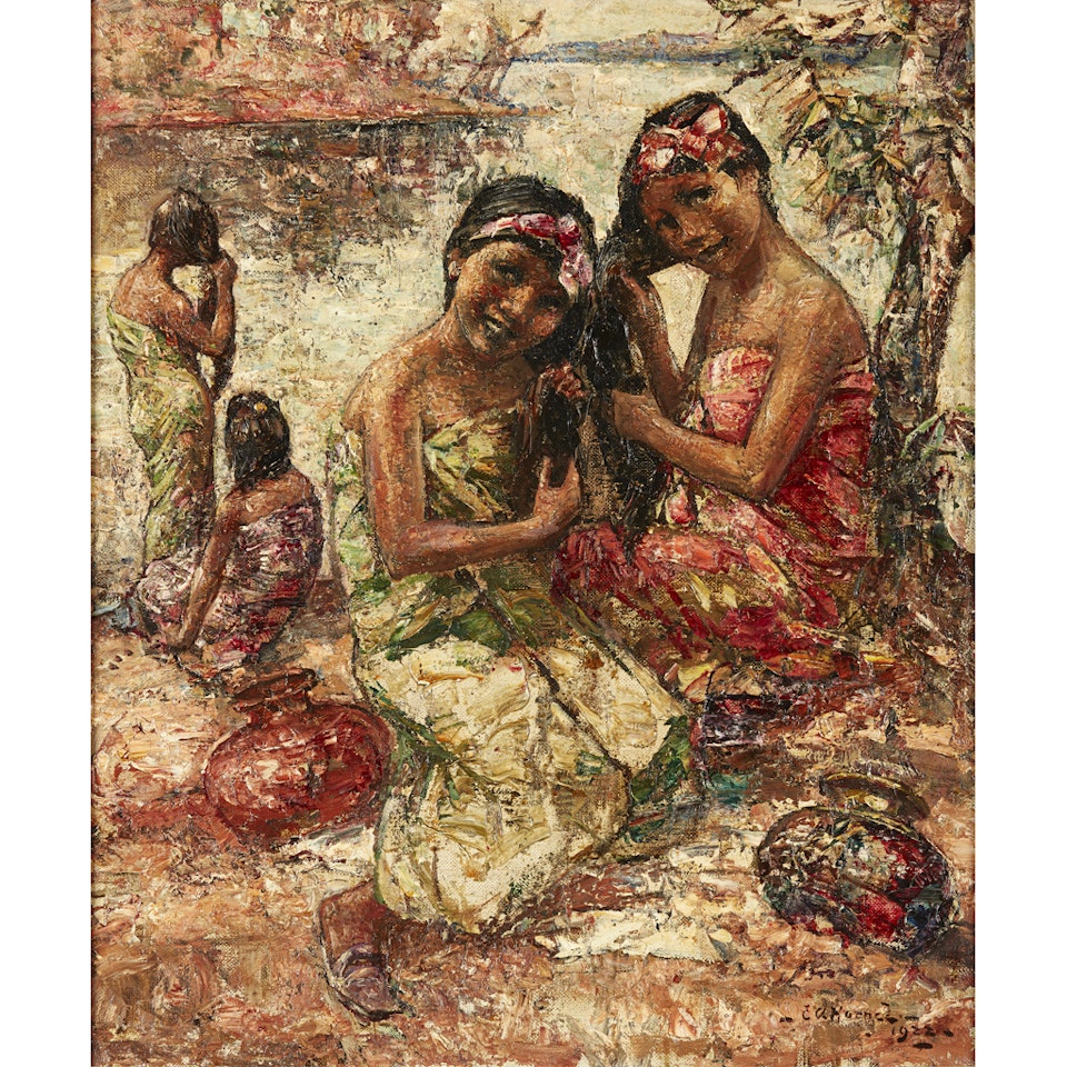 ON THE BANKS OF THE IRRAWADDY by Edward Atkinson Hornel