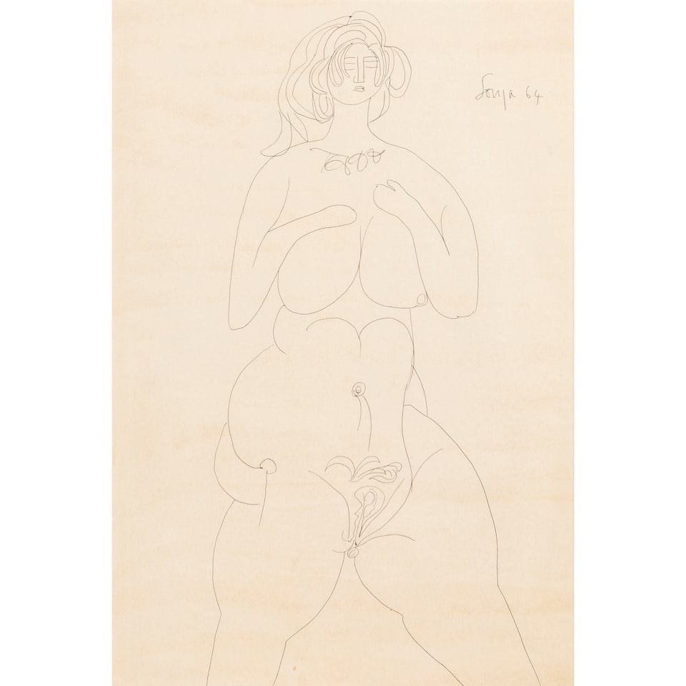 Female Nude by Francis Newton Souza