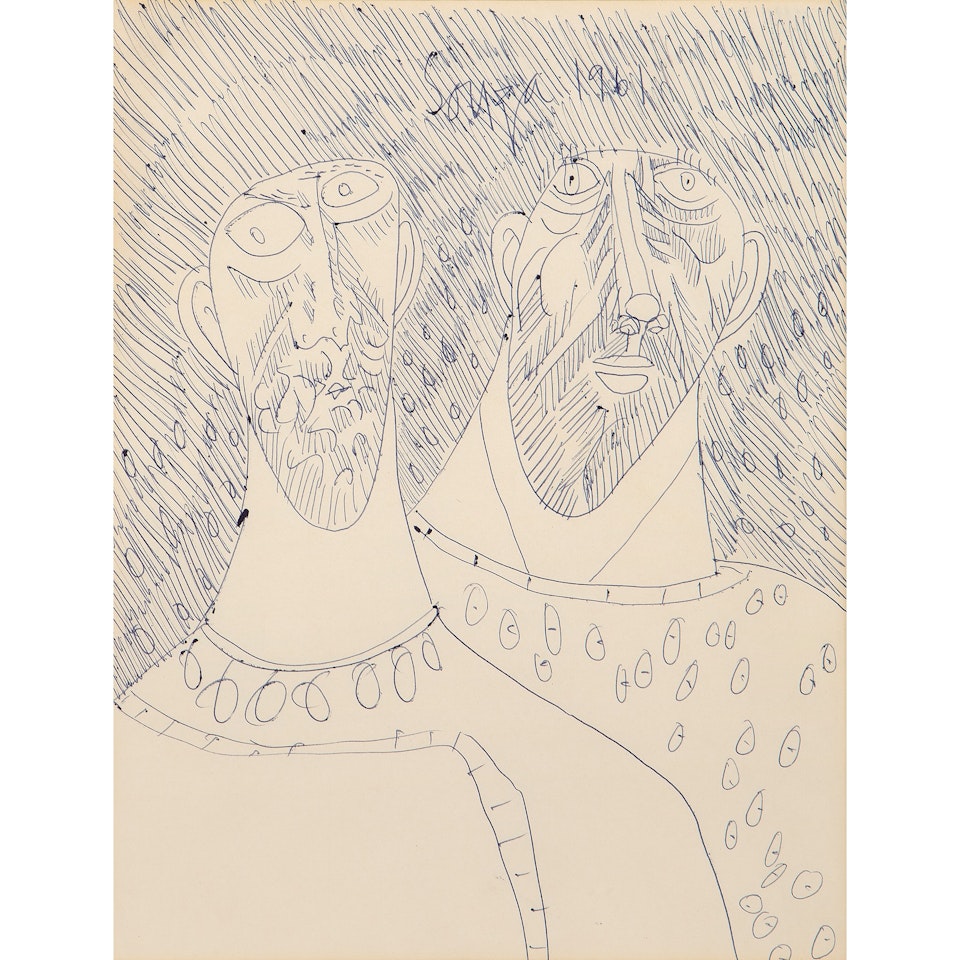Two Heads by Francis Newton Souza