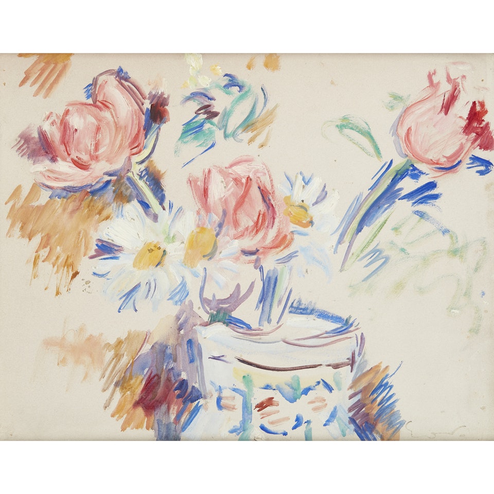 STILL LIFE WITH TULIPS AND DAISIES by Othon Friesz