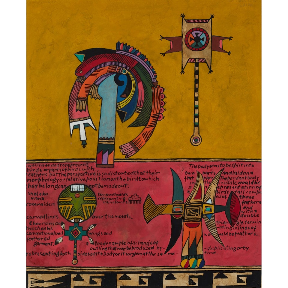 HOPI STUDIES NO.8 by Alan Davie