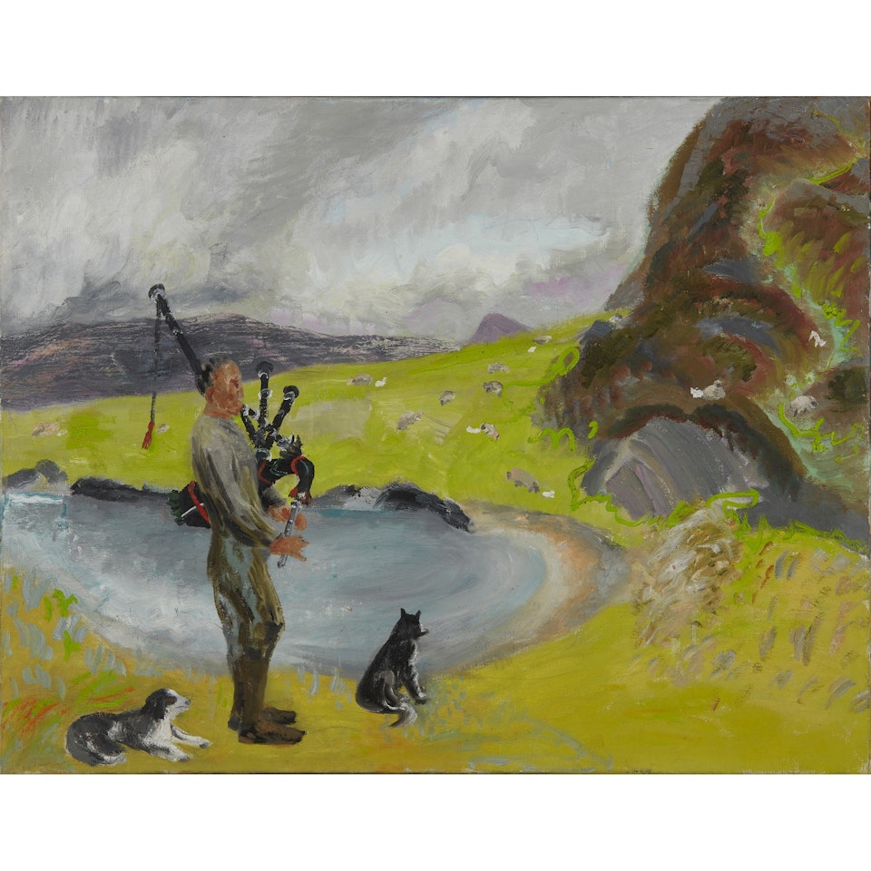 The Piper who played the Retreat at Tobruk by Winifred Nicholson