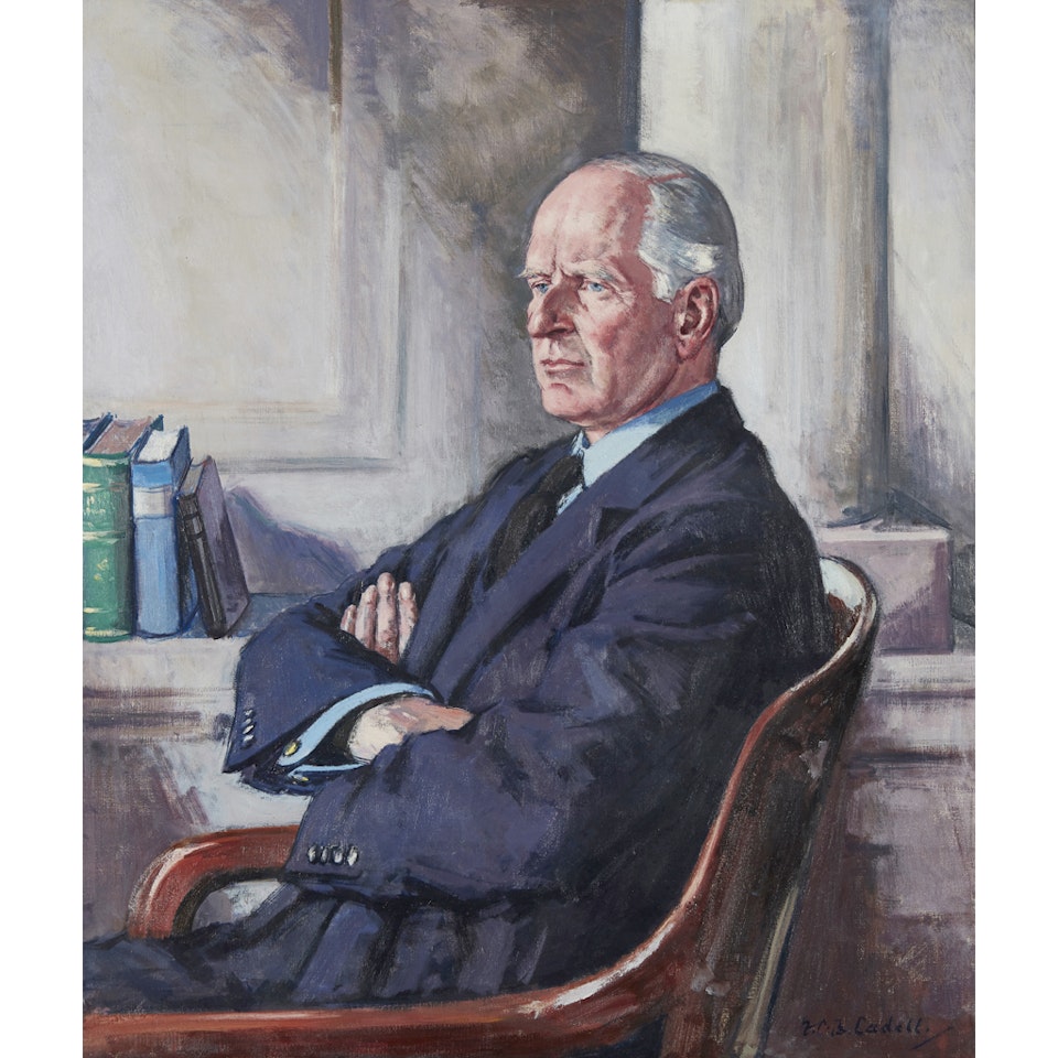 HALF-LENGTH PORTRAIT OF G.W. SERVICE ESQ by Francis Campbell Boileau Cadell