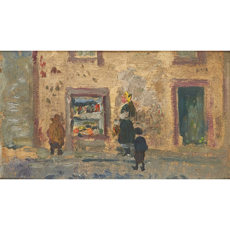 THE VILLAGE SHOP by George Leslie Hunter