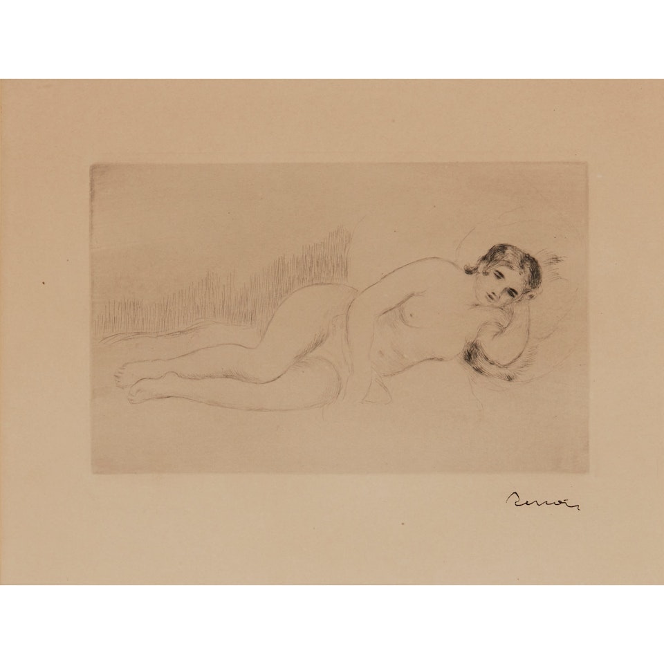 FEMME NUE COUCHÉE (TOURNE à DROITE) by Pierre-Auguste Renoir