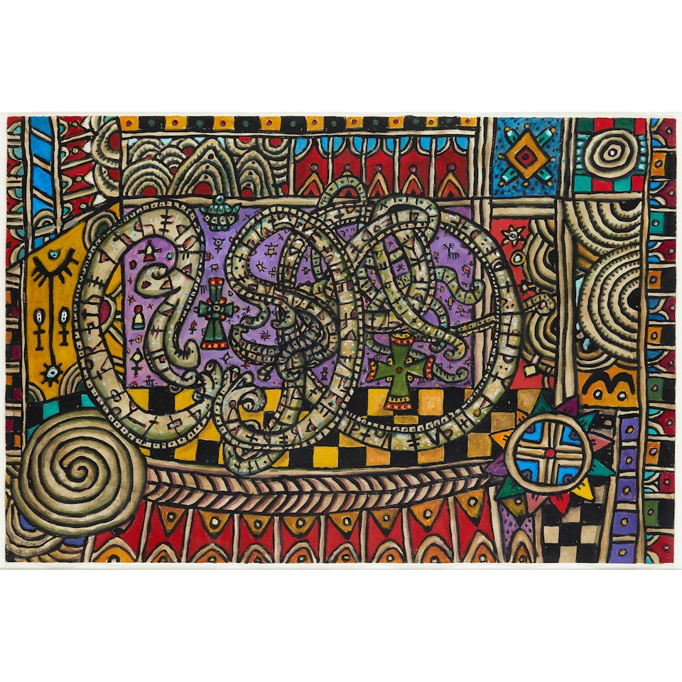 OPUS G.2902 MONUMENT TO A CELTIC SPIRIT NO.2 by Alan Davie