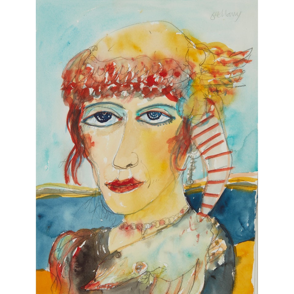 WOMAN BY THE SHORE by John Bellany
