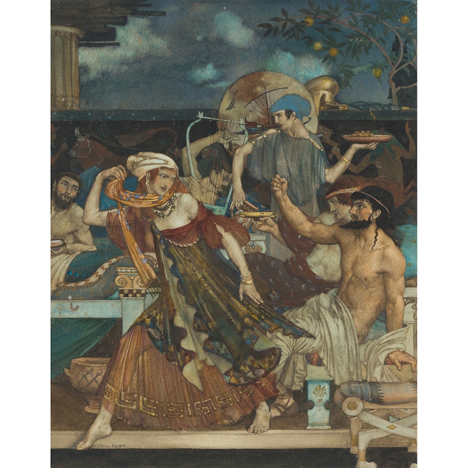 CYNISCA AND AESCHINES by William Russell Flint