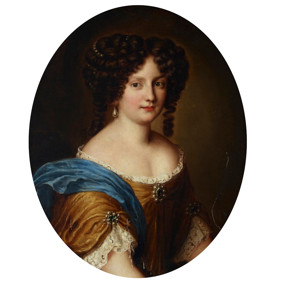 Portrait of a lady, possibly Anna Maria Carpegna Naro  by Jacob Ferdinand Voet