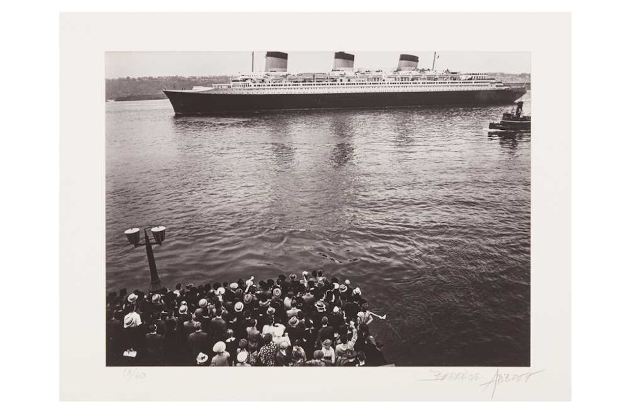 THE S.S. NORMANDIE by Berenice Abbott