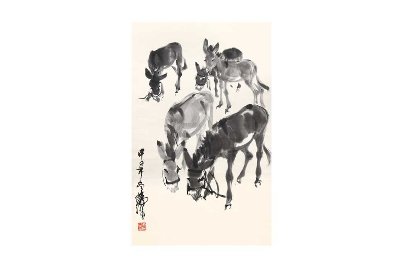 Study of donkeys by Huang Zhou